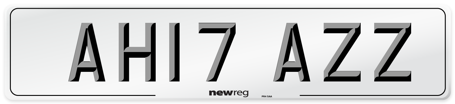 AH17 AZZ Number Plate from New Reg